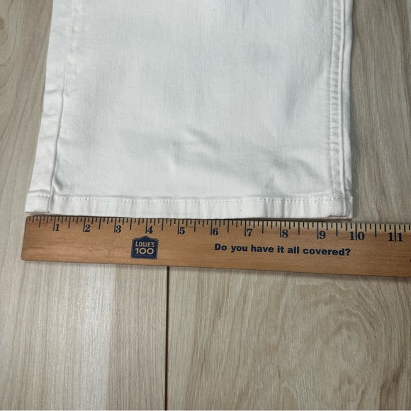 Jen 7 by 7 for all mankind jeans White Cropped Wide Leg Size 10- New Enhance Me - Picture 2 of 10